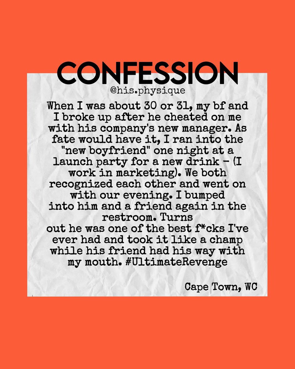 Some recent confessions! Part 1

Confess your naughty secrets anonymously: forms.gle/wBwPUpwZLuugke…

#Gay #GaySA #BoerePiel #GaySouthAfrica #GayCapeTown #GayJohannesburg #GayEastLondon #GayPortElizabeth #GayDurban #GayPretoria #GayPorn