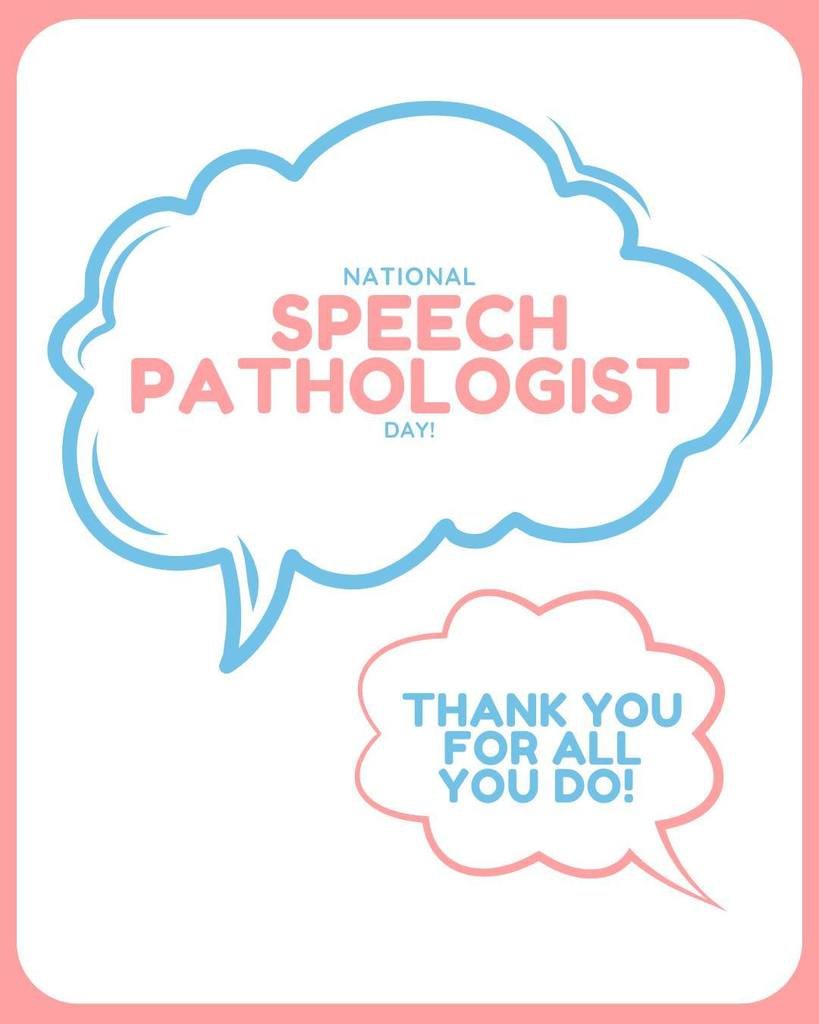 Today we celebrate speech pathologists—experts who help others find their voice. Your work may often go unseen, but its impact is deeply felt. Thank you for your compassion, dedication, and life-changing work.