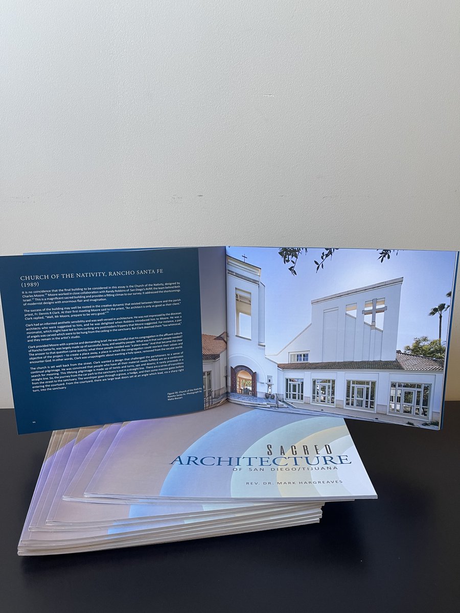 avrpstudios's tweet photo. AVRP Studios is proud to have collaborated with Charles Moore on the design of the Church of the Nativity, featured in "Sacred Architecture of San Diego/Tijuana" by Rev. Dr. Mark Hargreaves. This sacred space blends timeless beauty with deep community significance. https://t.co/Ukv0vzbgnS