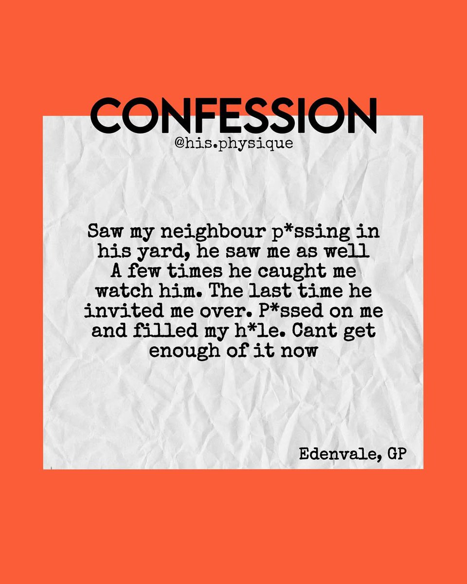 Some recent confessions! Part 4

Confess your naughty secrets anonymously: forms.gle/wBwPUpwZLuugke…

#Gay #GaySA #BoerePiel #GaySouthAfrica #GayCapeTown #GayJohannesburg #GayEastLondon #GayPortElizabeth #GayDurban #GayPretoria #GayPorn
