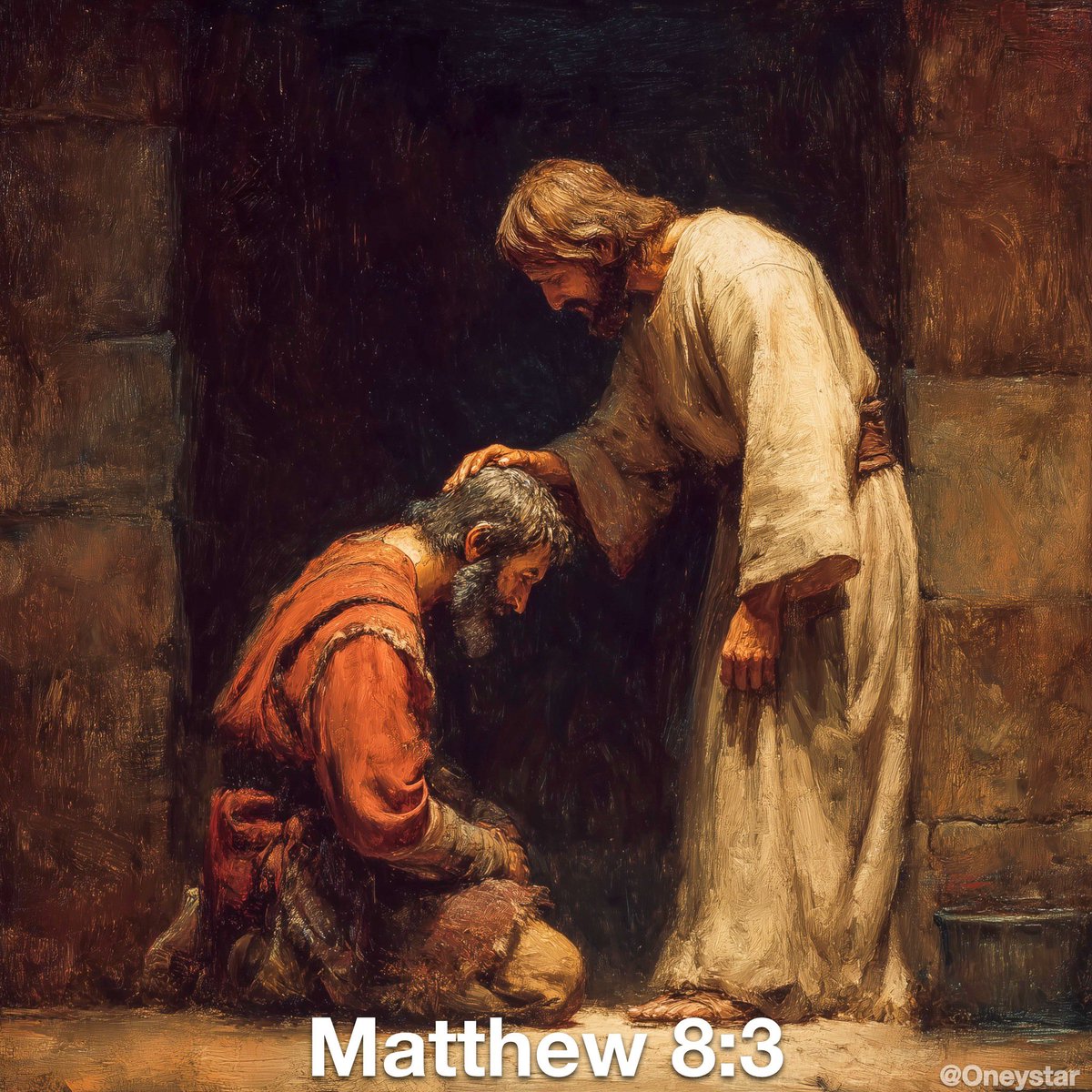 Oneystar Presents:
The incredible moments of the life of Jesus Christ as interpreted by AI

Part 7: Cleansing a Leper