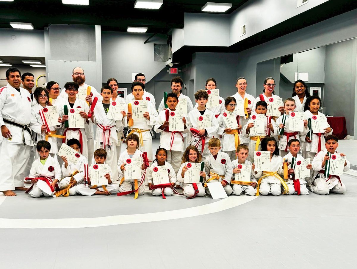 Congratulations to the Evanston Dojo students who tested for their new belts this past Saturday! Testing isn't just about earning a new rank—it's about showing growth, grit, &amp; spirit. Each of you showed up with focus and determination, &amp; it paid off. Well done on this milestone!