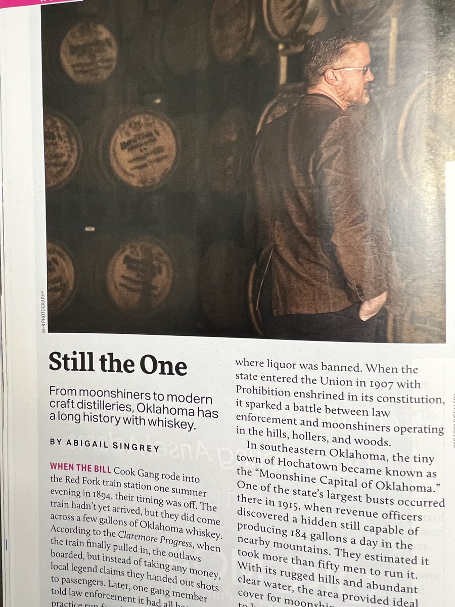 For <a href="/OklahomaToday/">Oklahoma Today magazine</a>, I enjoyed taking a look at the history of whiskey in the state.