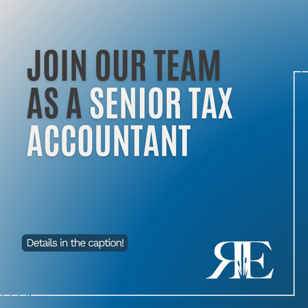 📣We're hiring a Senior Tax Accountant! Join our collaborative, hybrid team in Wilmington, DE, and help clients gain financial clarity.

✅ CPA, 4+ yrs exp.
🔗Apply: riversedgeadvisors.bamboohr.com/careers/48

#TaxJobs #CPAJobs #WilmingtonDE #HiringNow