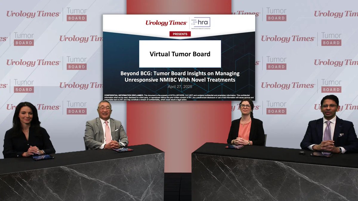 Urology Times (@urologytimes) on Twitter photo Drs. <a href="/UroDocAsh/">Ashish M. Kamat, MD, MBBS</a>, <a href="/BogdanaSchmidt/">Bogdana Schmidt MD, MPH</a>, <a href="/UroCancerMD/">Sam S. Chang MD, MBA</a>, and <a href="/KSMurrayUro/">KATIE MURRAY</a> discuss how NMIBC is staged, graded, and treated according to risk stratification.
🎥Watch now: urologytimes.com/view/non-muscl… Drs. <a href="/UroDocAsh/">Ashish M. Kamat, MD, MBBS</a>, <a href="/BogdanaSchmidt/">Bogdana Schmidt MD, MPH</a>, <a href="/UroCancerMD/">Sam S. Chang MD, MBA</a>, and <a href="/KSMurrayUro/">KATIE MURRAY</a> discuss how NMIBC is staged, graded, and treated according to risk stratification.
🎥Watch now: urologytimes.com/view/non-muscl…