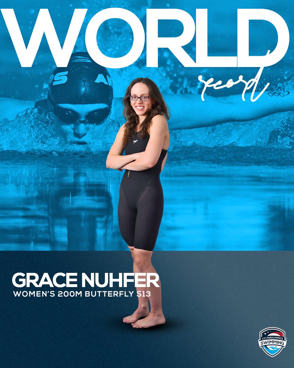Officially official 🏆

We caught up with Paralympic medalist Grace Nuhfer about the world record she set last month at the TYR Pro series in Sacramento 👉 usparaswimming.org/news/2025/may/…