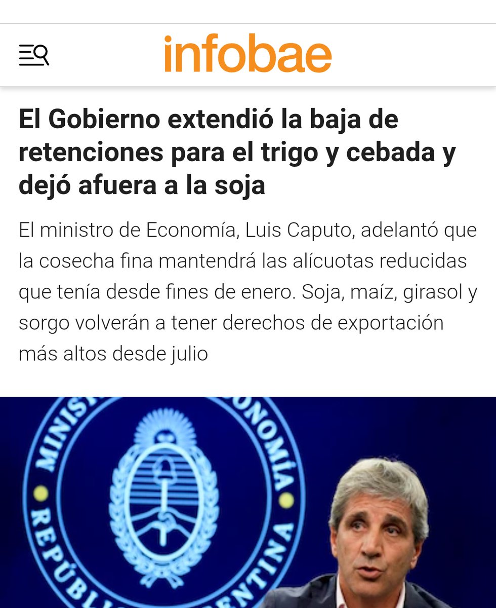 CisneNegro657's tweet photo. Extienden la baja de retenciones al campo, mientras cada día somos más los boludos pagando el impuesto a las "ganancias"... Y cada mes es mayor es el robo en el recibo de sueldo https://t.co/mLpHySPJ7J