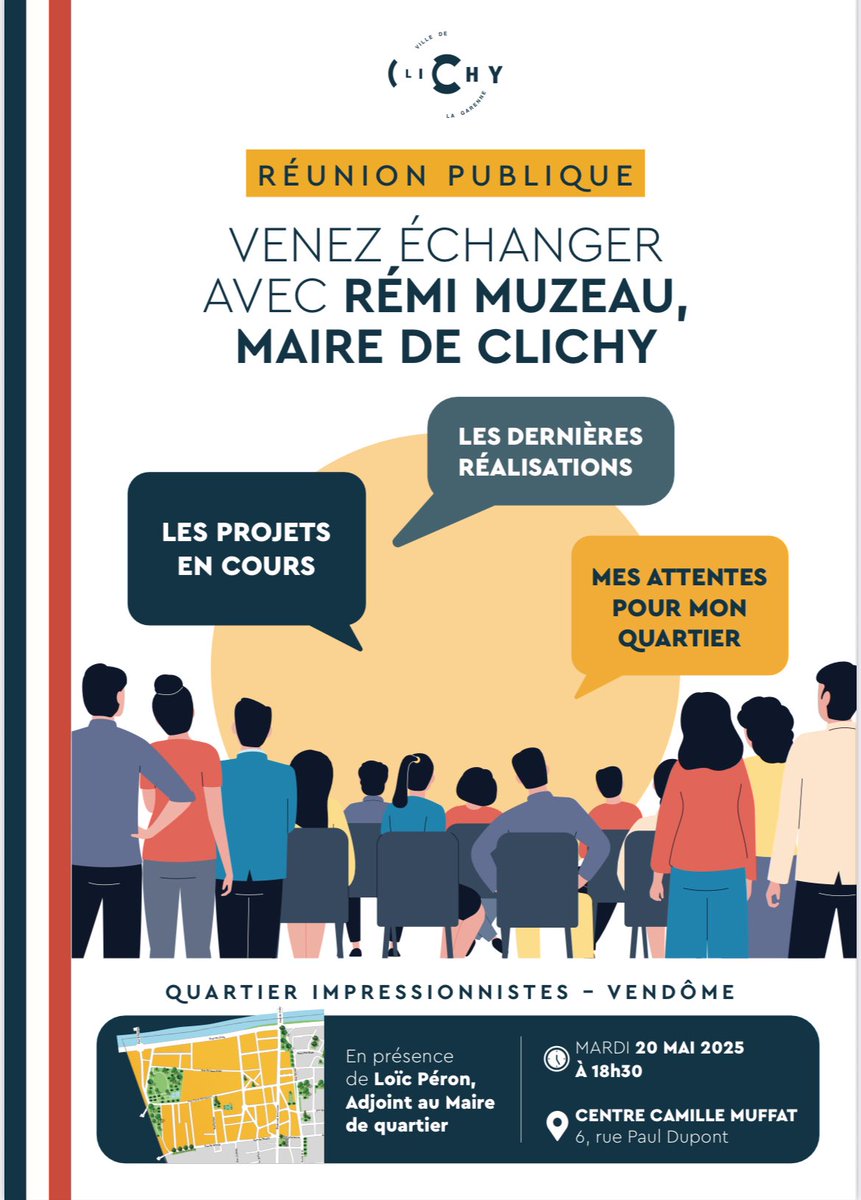 Loïc Péron (@_loicperon) on Twitter photo Salle pleine et beaucoup d'échanges ce soir lors de la réunion publique de notre quartier Impressionnistes Vendôme avec <a href="/RMuzeau/">Rémi Muzeau</a> #clichy 💬 Salle pleine et beaucoup d'échanges ce soir lors de la réunion publique de notre quartier Impressionnistes Vendôme avec <a href="/RMuzeau/">Rémi Muzeau</a> #clichy 💬