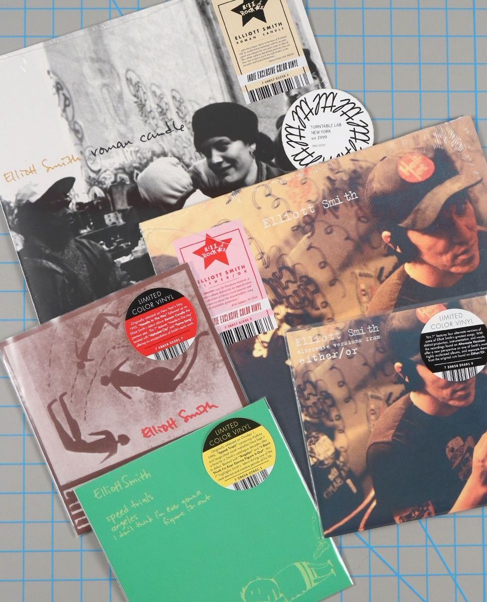TurntableLab's tweet photo. #ttlrestocks 🔑 Elliott Smith re-up!

⇢ https://t.co/2nBmPcXzRv
⇢ https://t.co/iAMf78RIbX

@killrockstars #elliottsmith #killrockstars #romancandle #eitheror https://t.co/rX8BznePdP
