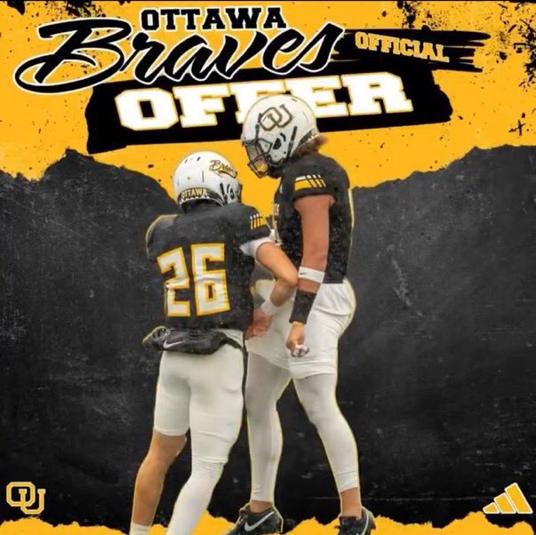 Brady Schickel (@brady25391063) on Twitter photo After a great conversation from <a href="/kylekramer82/">Coach Kramer</a> I’m excited to receive an offer from <a href="/OttawaBravesFB/">Ottawa Braves Football</a>
<a href="/PrepRedzoneIN/">Prep Redzone Indiana</a> <a href="/IndianaPreps/">Indiana Preps</a> <a href="/IndyWeOutHere/">IndyWeOutHere ‼️</a> <a href="/SWI_Sports/">SW Indiana Sports</a> <a href="/EzeObiora2/">Coach Eze Obiora 🇳🇬</a> After a great conversation from <a href="/kylekramer82/">Coach Kramer</a> I’m excited to receive an offer from <a href="/OttawaBravesFB/">Ottawa Braves Football</a>
<a href="/PrepRedzoneIN/">Prep Redzone Indiana</a> <a href="/IndianaPreps/">Indiana Preps</a> <a href="/IndyWeOutHere/">IndyWeOutHere ‼️</a> <a href="/SWI_Sports/">SW Indiana Sports</a> <a href="/EzeObiora2/">Coach Eze Obiora 🇳🇬</a>
