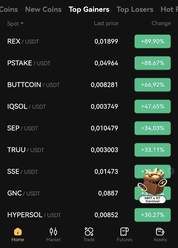 E R V A (@erva_ah) on Twitter photo CHEERS to the $GNC community! 🥂
Another Top Gainer badge – #8 today on <a href="/XTexchange/">XT Exchange 🚀 #BeyondTrade</a>!
Every pump, every milestone, every believer… we’re making history together.
$1 is the mission. Who’s with me?
— xt.com/en/accounts/re…
<a href="/gridnetproject/">GRIDNET OS</a> #GRIDNET CHEERS to the $GNC community! 🥂
Another Top Gainer badge – #8 today on <a href="/XTexchange/">XT Exchange 🚀 #BeyondTrade</a>!
Every pump, every milestone, every believer… we’re making history together.
$1 is the mission. Who’s with me?
— xt.com/en/accounts/re…
<a href="/gridnetproject/">GRIDNET OS</a> #GRIDNET