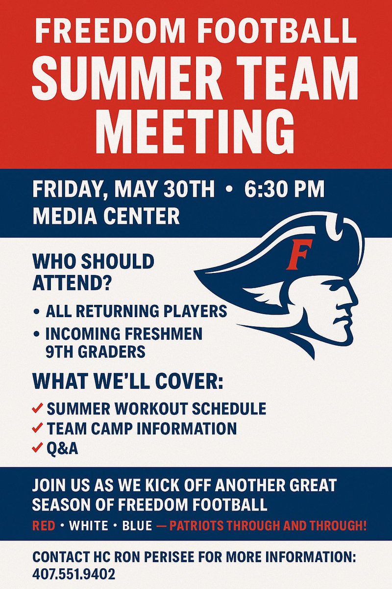Summer meeting for returning players and incoming Freshman