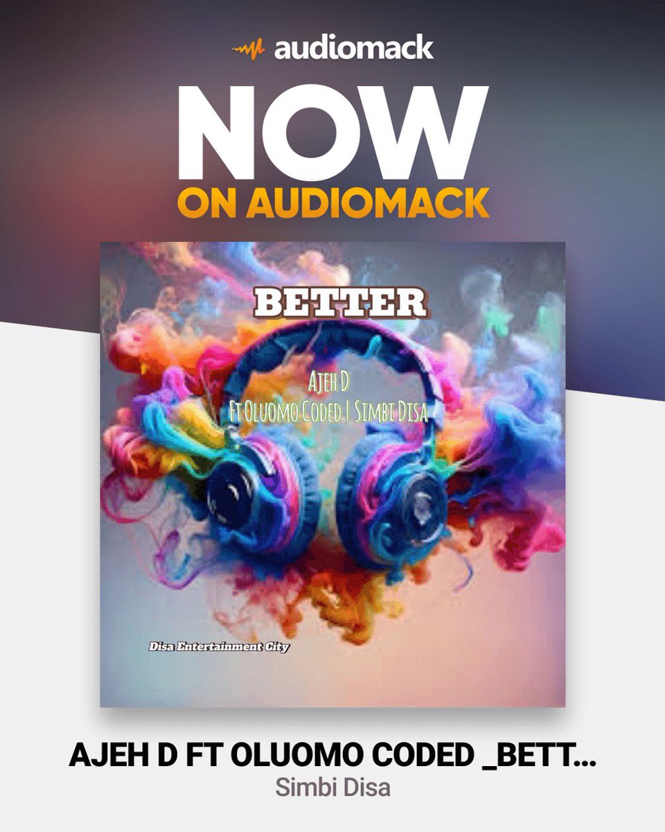 "NEW HEAT ALERT! 🎵 "BETTER" by Ajeh D, Simbi Disa feat Oluomo is out now on <a href="/audiomack/">Audiomack</a> ! 🔥 Stream, share, and let's get this track trending! 👉 Link below ⬇️ #BETTER #AjehD #SimbiDisa #NewMusic "

audiomack.com/simbidisa/song…