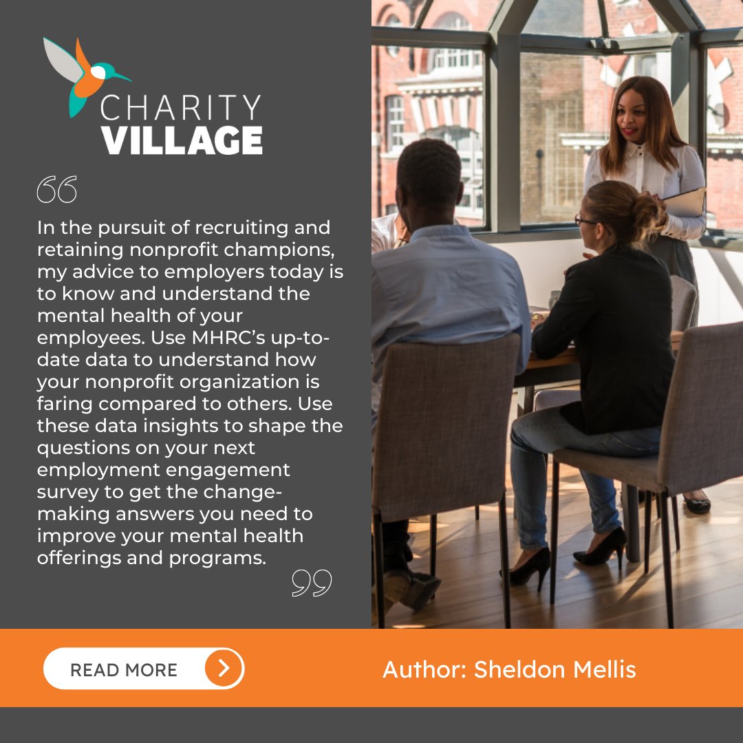 CharityVillage (@charityvillage) on Twitter photo Check out this #article by Sheldon Mellis, Director of Strategic Partnerships and Engagement, <a href="/MHRCanada/">Mental Health Research Canada</a>, for #data insights on the psychological health and safety of the #workplace.⬇️
okt.to/QWwJyd
#WorkplaceMentalHealth Check out this #article by Sheldon Mellis, Director of Strategic Partnerships and Engagement, <a href="/MHRCanada/">Mental Health Research Canada</a>, for #data insights on the psychological health and safety of the #workplace.⬇️
okt.to/QWwJyd
#WorkplaceMentalHealth