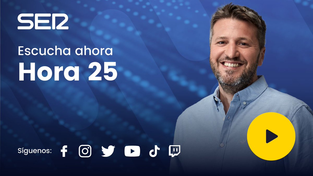 Hora 25 (@hora25) on Twitter photo 🔴 Comienza la tertulia y el análisis, hoy con <a href="/Lacarreter/">Inma Carretero</a>, <a href="/raquelejerique/">Raquel Ejerique</a> y <a href="/jesusmarana/">Jesús Maraña</a>
cadenaser.com/cadena-ser/hor… 🔴 Comienza la tertulia y el análisis, hoy con <a href="/Lacarreter/">Inma Carretero</a>, <a href="/raquelejerique/">Raquel Ejerique</a> y <a href="/jesusmarana/">Jesús Maraña</a>
cadenaser.com/cadena-ser/hor…