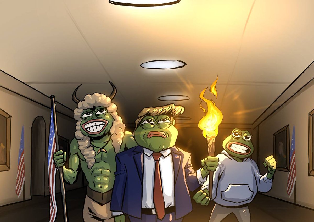 $PEGA is the 1% you've been looking for all along . 

We support and serve our frog president #TRUMP, we are here for people who are looking for something more. 

Through the iconic frog face of our leader $PEPE, we represent America and support the crypto revolution that will