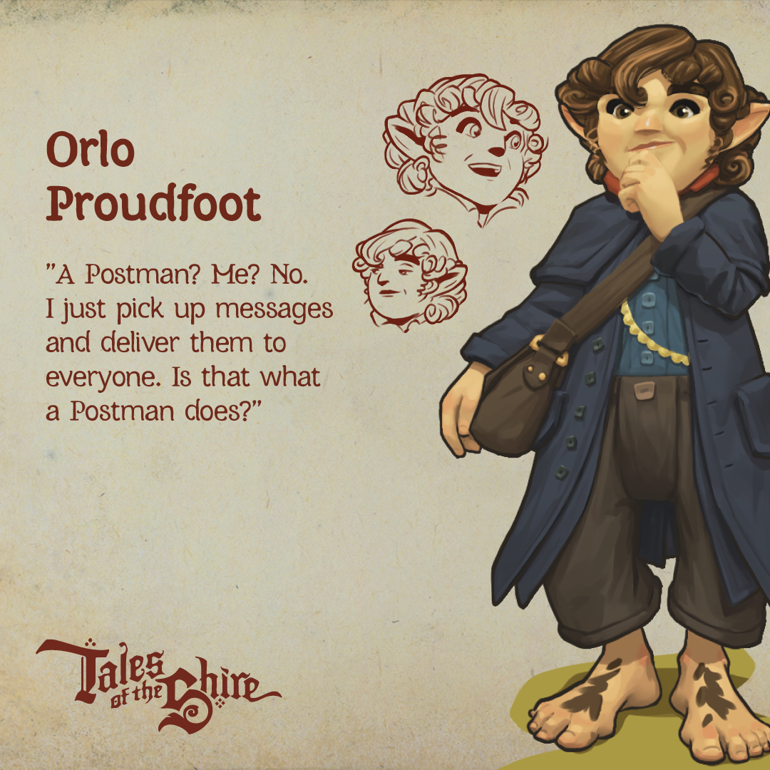 talesoftheshire's tweet image. Orlo was born in Bywater, lives in Bywater, and in Bywater he stays. Unfailingly helpful and instinctively kind, Orlo spends his days delivering post, fishing, and daydreaming — a simple life even for a Hobbit. But he’s full of unrealised potential. He’s just waiting for the…