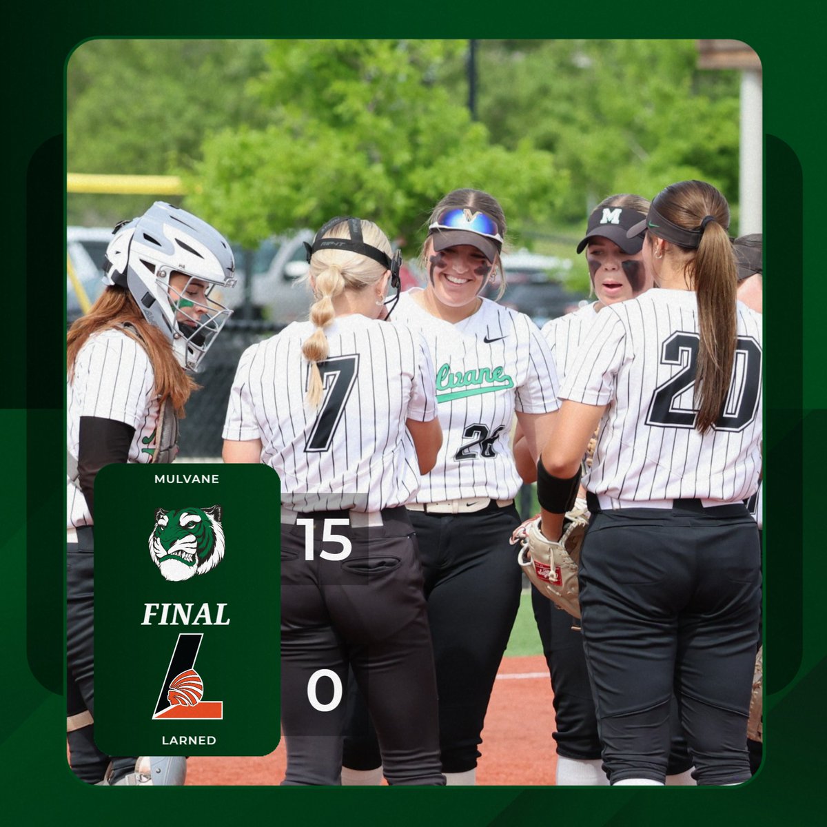 Mulvane Sports (@mulvanesports) on Twitter photo ๐ฅ The Mulvane softball girls take game 1 of the regional tournament 15-0 over Larned in 3 innings and will play the winner of McPherson vs. Clay Center. Way to go, ladies!! Keep it rolling!!! ๐ช <a href="/MulvaneSoftball/">Mulvane Softball</a> ๐ฅ The Mulvane softball girls take game 1 of the regional tournament 15-0 over Larned in 3 innings and will play the winner of McPherson vs. Clay Center. Way to go, ladies!! Keep it rolling!!! ๐ช <a href="/MulvaneSoftball/">Mulvane Softball</a>