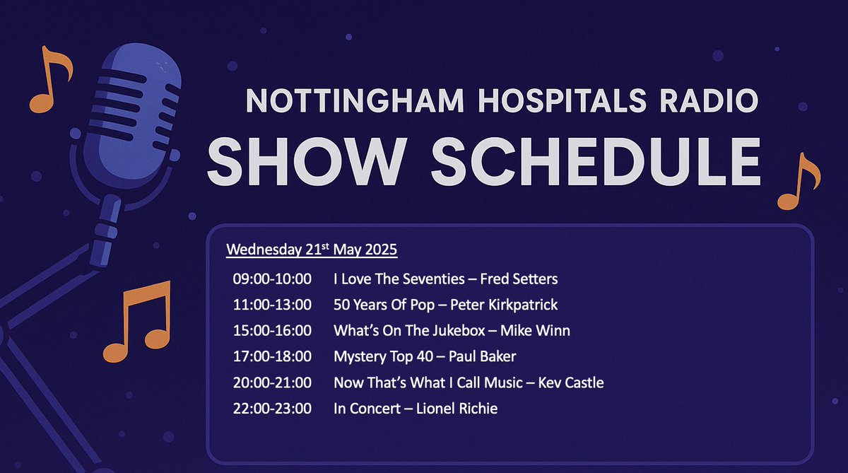 Nottingham Hospitals' Radio (@nottsnhr) on Twitter photo On Nottingham Hospitals Radio today -
<a href="/nuhpatientgroup/">💙 NUH Patient Partnership Group (PPG) 💙</a> <a href="/nottmhospitals/">Nottingham University Hospitals</a> <a href="/HcopSG/">HCOP Shared Governance</a> On Nottingham Hospitals Radio today -
<a href="/nuhpatientgroup/">💙 NUH Patient Partnership Group (PPG) 💙</a> <a href="/nottmhospitals/">Nottingham University Hospitals</a> <a href="/HcopSG/">HCOP Shared Governance</a>