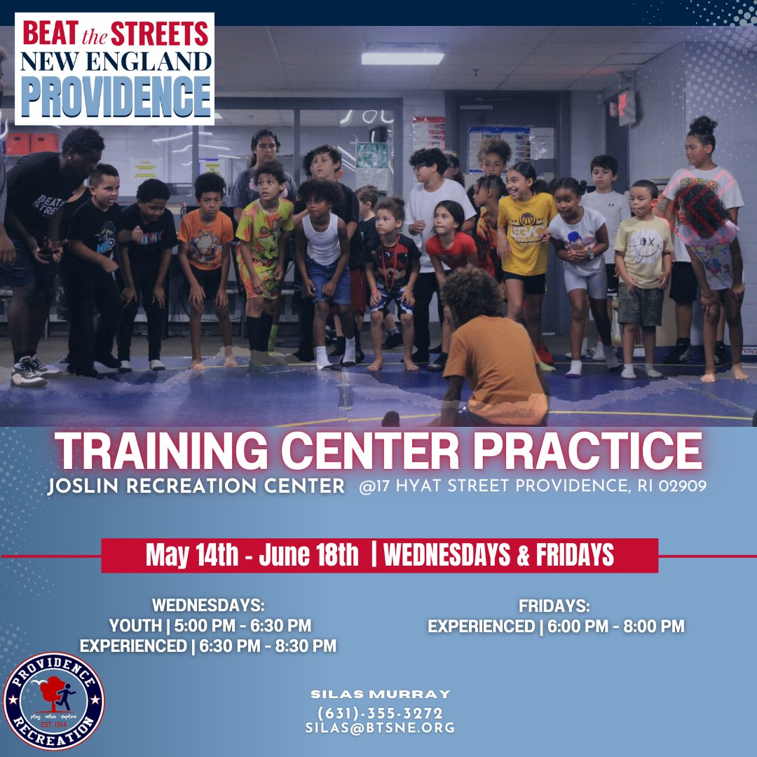 We're updating our Joslin Rec Training Center freestyle and Greco-Roman practice schedule!

#beatthestreets #btsne #youthwrestling #freestylewrestling #grecoromanwrestling