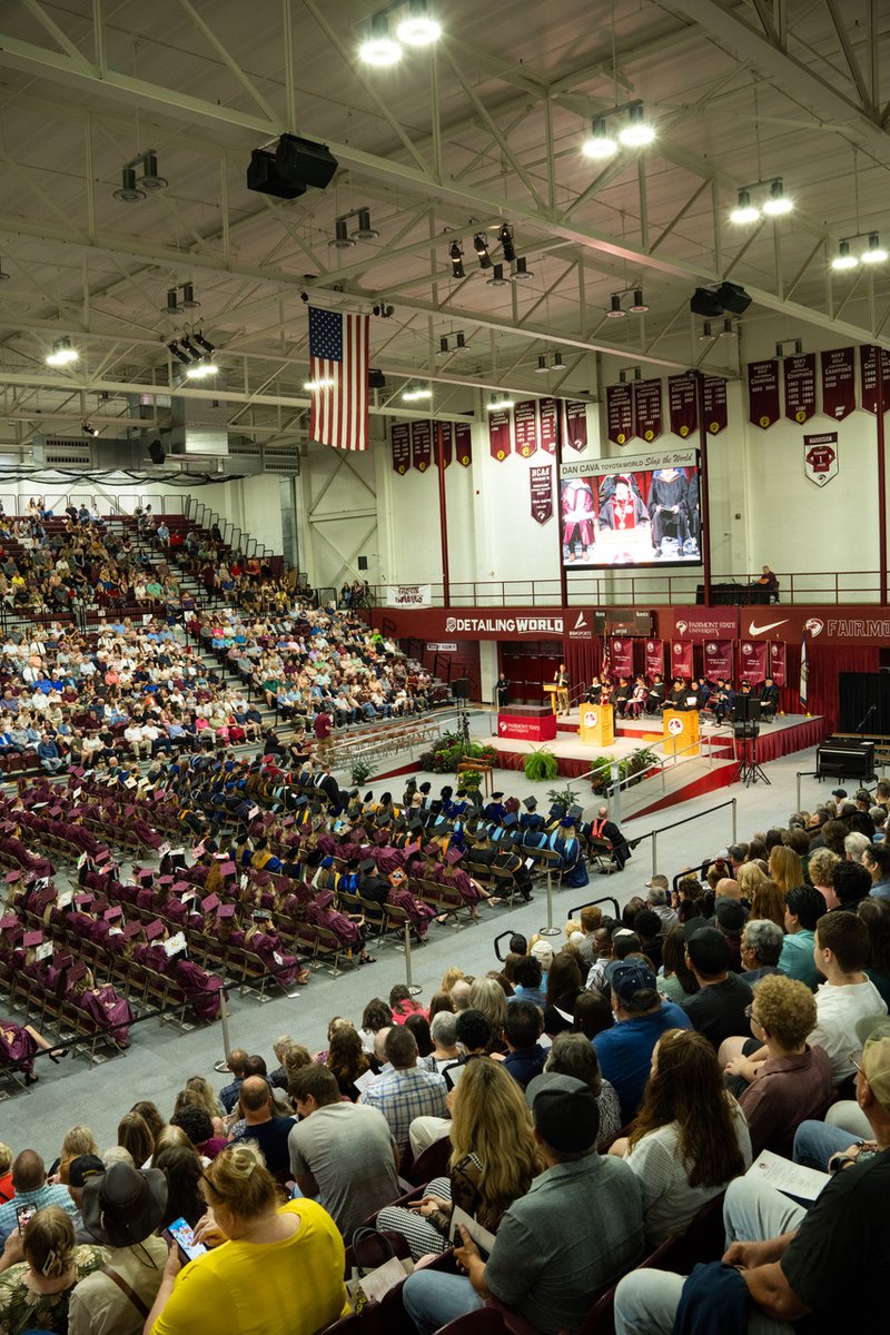 FairmontState's tweet photo. Celebrating our newest graduates 🎓✨ Here’s a look back at the unforgettable moments from Saturday’s commencement! #FalconProud #ClassOf2025 https://t.co/sPSGF7h1Kn