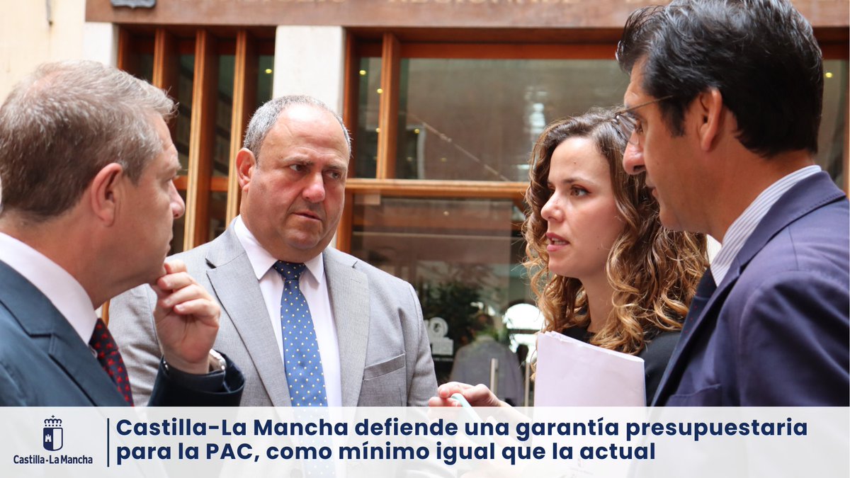 Consejería de Agricultura, Ganadería y Des. Rural (@agriculturaclm) on Twitter photo 🌾#CLM defiende una garantía presupuestaria para la PAC, como mínimo igual que la que existe hasta este momento.
🟡Ese el objetivo que persigue y reivindica el <a href="/gobjccm/">Gobierno de Castilla-La Mancha</a> junto propio sector.
ℹ castillalamancha.es/node/402093 🌾#CLM defiende una garantía presupuestaria para la PAC, como mínimo igual que la que existe hasta este momento.
🟡Ese el objetivo que persigue y reivindica el <a href="/gobjccm/">Gobierno de Castilla-La Mancha</a> junto propio sector.
ℹ castillalamancha.es/node/402093