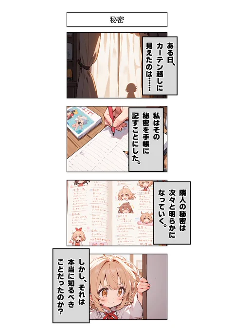 今日の4コマ:秘密 