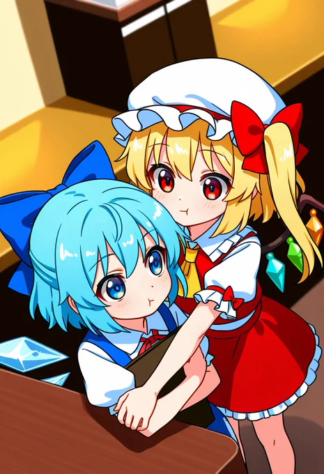 チルノとフラン 