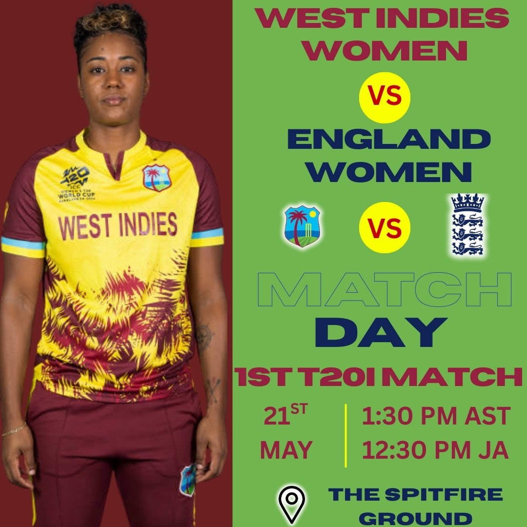 gameyaaad's tweet photo. Match Day: West Indies Women will get their campaign on the way tomorrow against England Women
#WindiesCricket | #WIWvsENGW https://t.co/vL5ghtWQsL