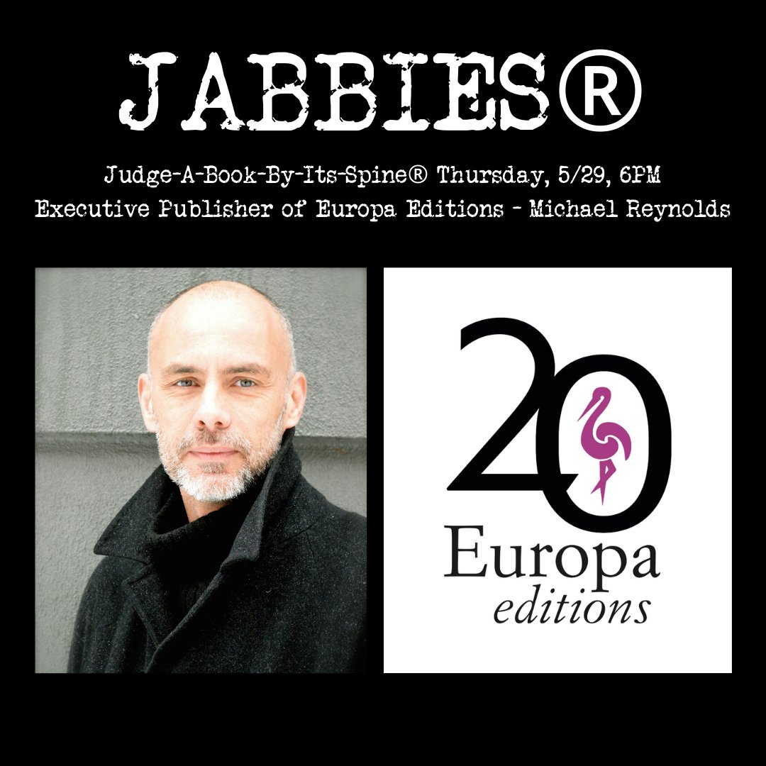 Michael was part of the original idea for #JABBIES and we cannot wait to welcome him back again! He will be in store talking with Kelly about his publishing journey, Europa's 20th anniversary, and more! #booksintranslation #indiebookstore #indiepublisher #publishingevent