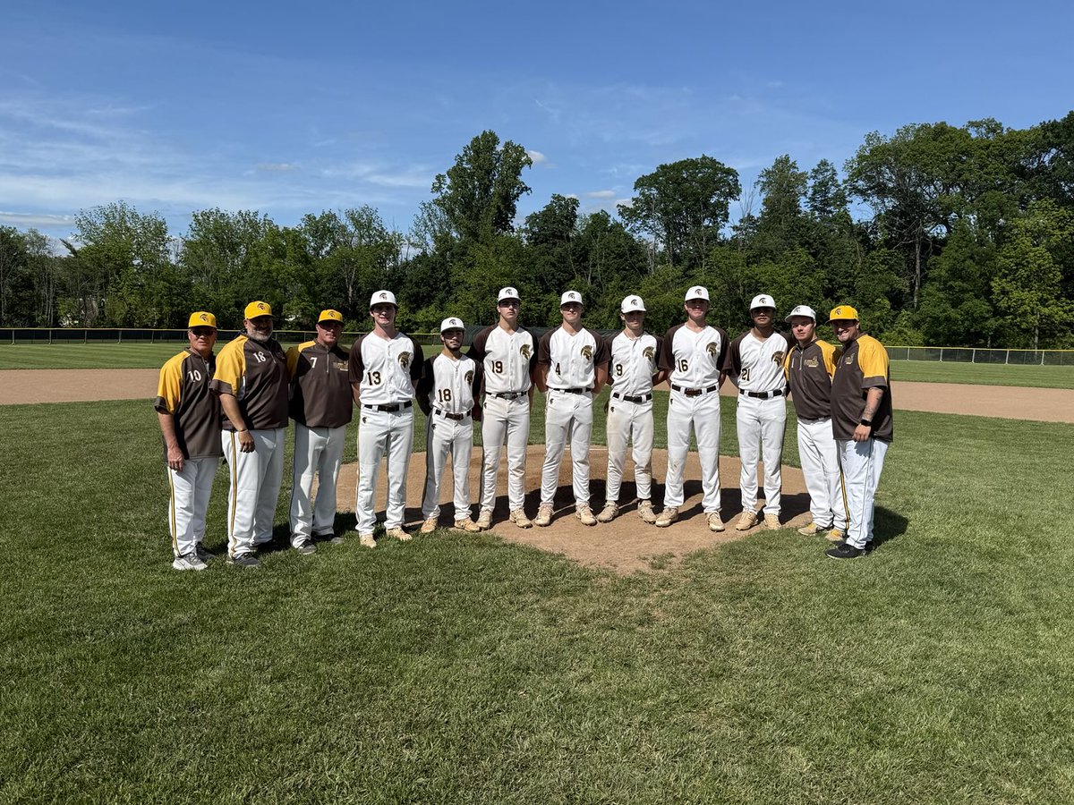 Congrats to our senior baseball players and good luck today against Hillsborough. #WarriorPride