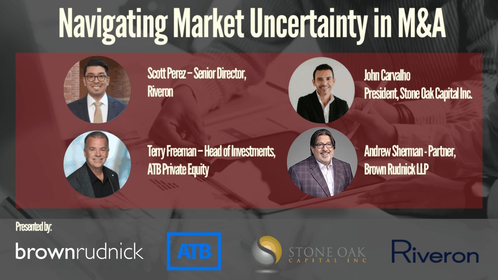 Brown Rudnick (@brownrudnickllp) on Twitter photo Partner <a href="/AndrewJSherman/">Andrew J. Sherman</a> participated in a recent @Divestopedia roundtable discussion on how #marketvolatility is reshaping deal strategy. The panel covered creative structuring, financing solutions, and how buyers and sellers can still close successful deals, even in uncertain Partner <a href="/AndrewJSherman/">Andrew J. Sherman</a> participated in a recent @Divestopedia roundtable discussion on how #marketvolatility is reshaping deal strategy. The panel covered creative structuring, financing solutions, and how buyers and sellers can still close successful deals, even in uncertain