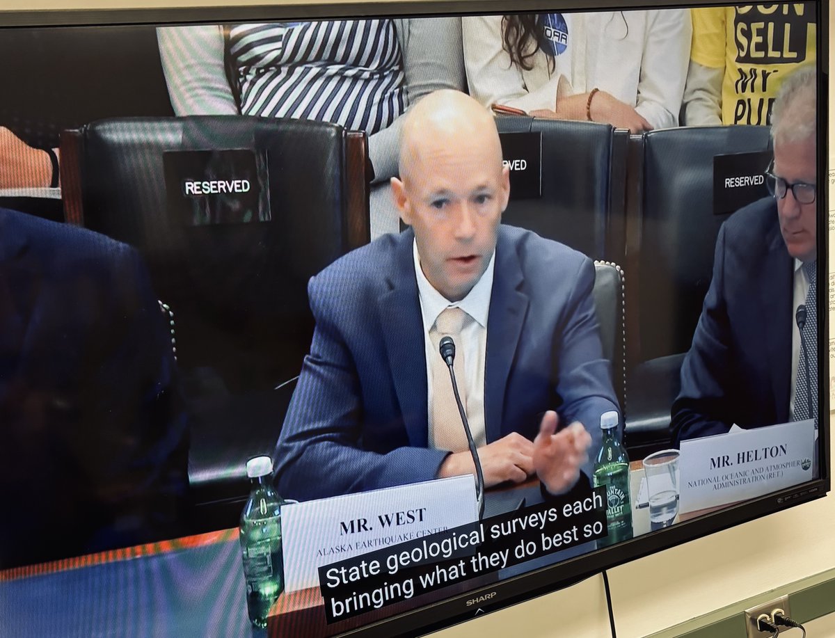 Among the responsibilities of our state seismologist and director of the Alaska Earthquake Center, Michael West, is responding when called upon to testify at our nation's capital. Today we tuned in to watch him address the Committee on Natural Resources, Subcommittee on Energy