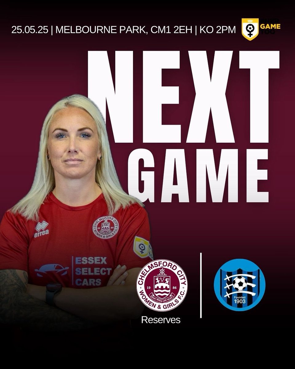 For our final game of the season, we’re at home against Hatfield Peverel this Sunday. It’s going to be a great game - can’t wait to see you all there for your support 👏🏽🫶🏼