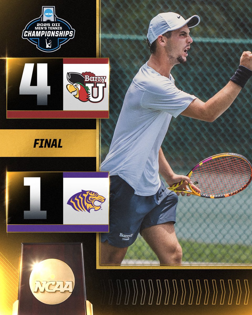NCAA Division II (@ncaadii) on Twitter photo Singles dominate for <a href="/GoBarryBucs/">Barry University Athletics</a> in their come from behind win!
#D2MTEN | #MakeItYours Singles dominate for <a href="/GoBarryBucs/">Barry University Athletics</a> in their come from behind win!
#D2MTEN | #MakeItYours