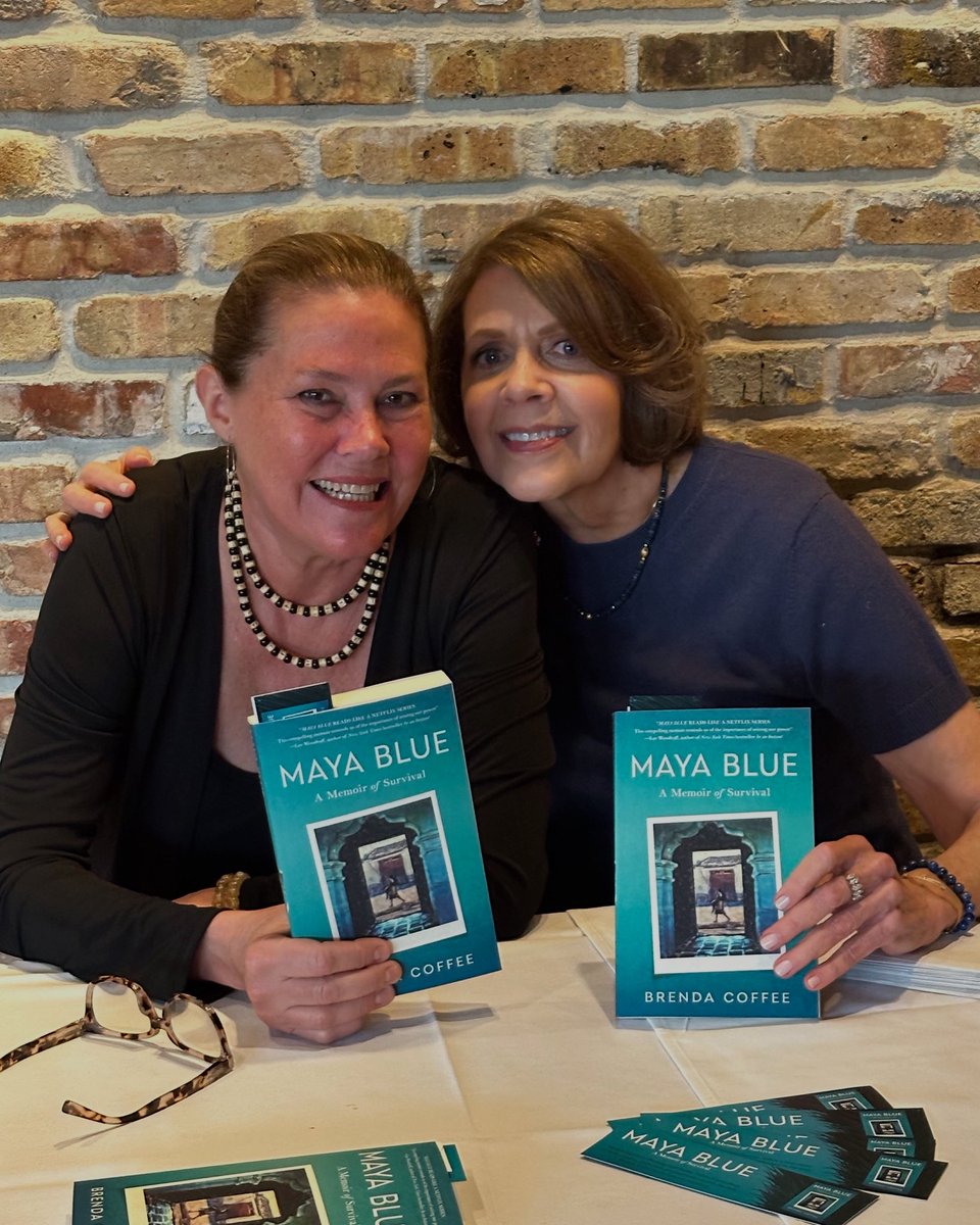 What a joy to be the conversation partner for my Haven Writing Retreat alum, Brenda Coffee/<a href="/1010ParkPlace/">1010 Park Place</a> last night in her hometown, San Antonio! She is one fierce woman &amp; her book will help you to know that you can overcome just about anything. Happy pub day Maya Blue &amp; Brenda!