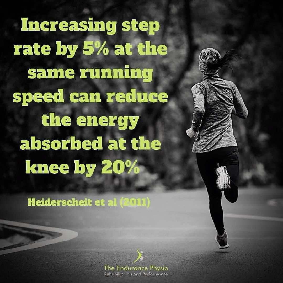 Over the last few weeks I worked with lots of runners about to race a marathon with knee pain.

One strategy that helped many to reduce pain and continue with their goals was to increase their step rate (which ultimately shortens the stride length) and reduces the magnitude of