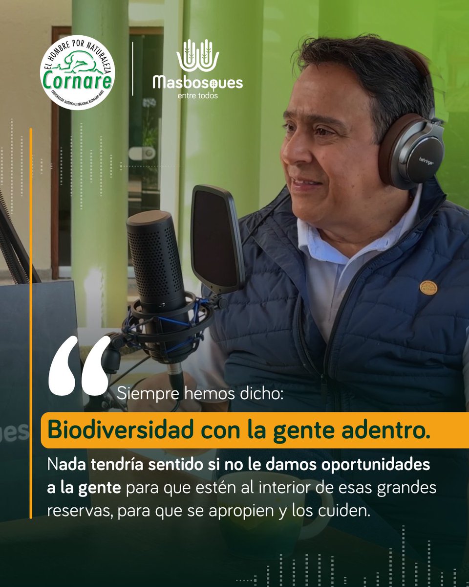 "Biodiversidad con la gente adentro” no es solo una frase: es una forma de hacer conservación desde el territorio, con quienes lo habitan y lo protegen. En el cuarto episodio de Historias de Conservación hablamos con Javier Valencia, director de @Cornare, sobre cómo las empresas