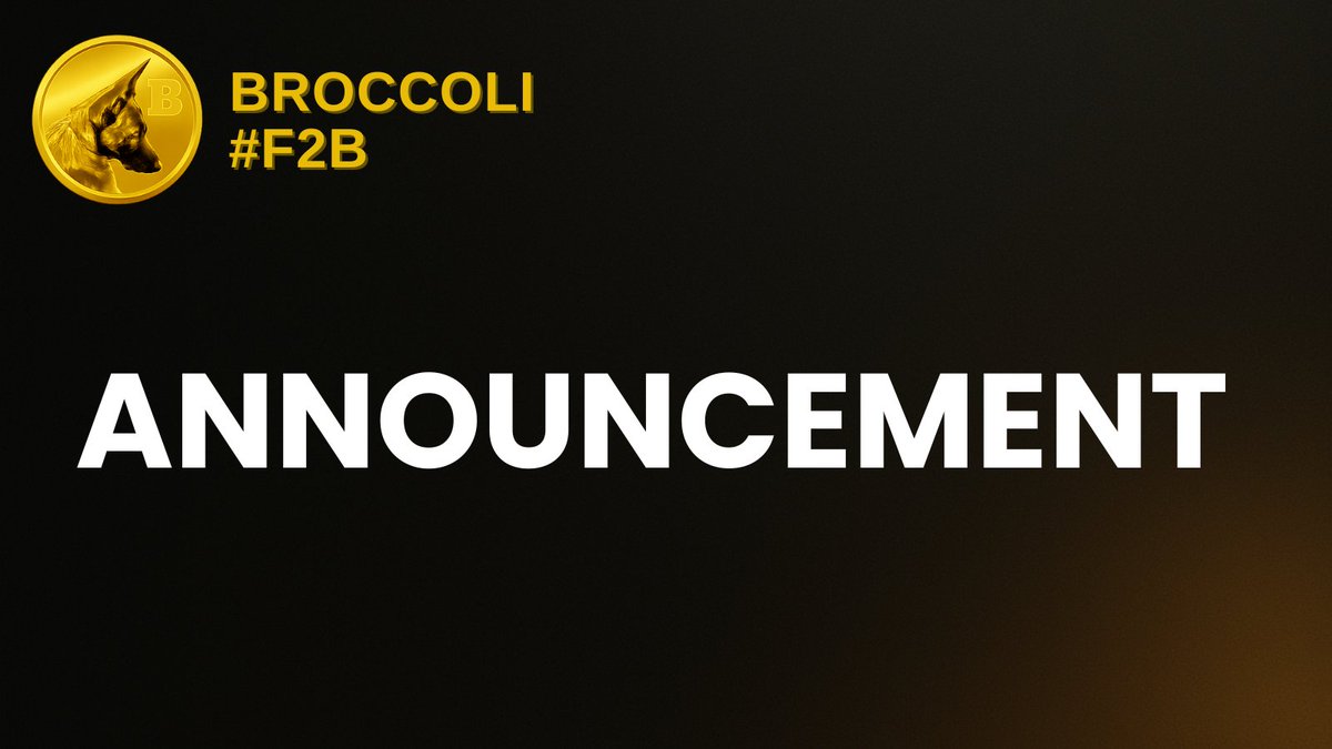 Broccoli__czdog's tweet photo. ๐จ EXCITING NEWS ๐จ
Reward System for BROCCOLI F2B is Coming Soon!
๐Dive into the details below ๐
#F2B #Rewards #StakeToGrow https://t.co/jiptQvdd0c