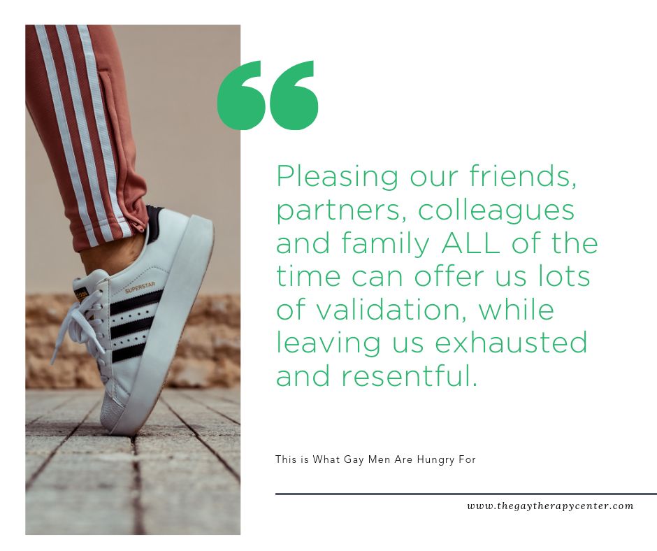 Healing comes from building the muscle of self-validation. The process begins when you start to see how unfriendly you are to yourself. Where do you put relentless pressure on you? Where don't you give yourself a break?  thegaytherapycenter.com/adam-d-blum-mf…