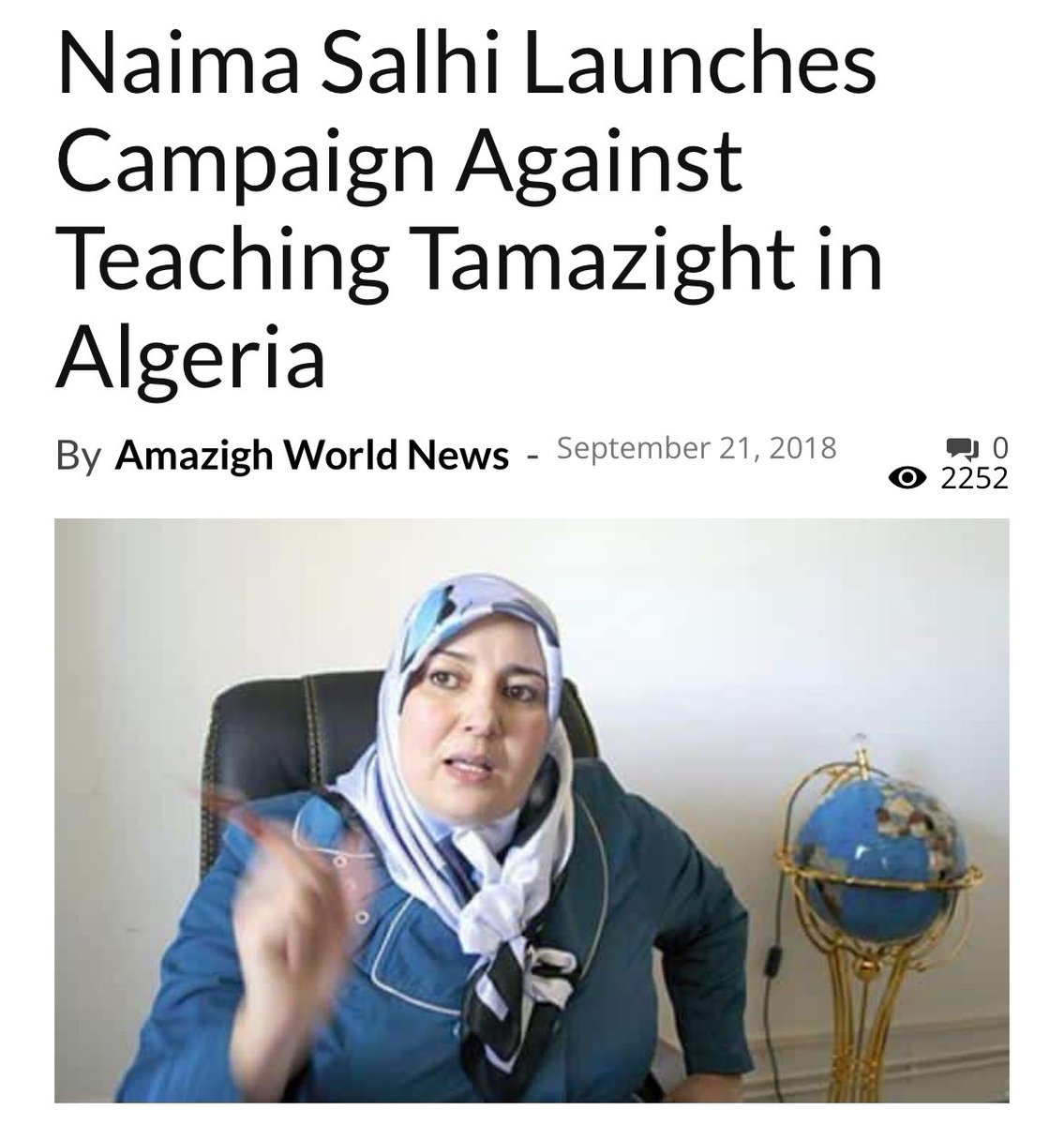 Naima Salhi now claims that her controversial remarks about Kabylie and previous attacks on the Amazigh people and culture were the result of sorcery — not her conscious intent. 🤣