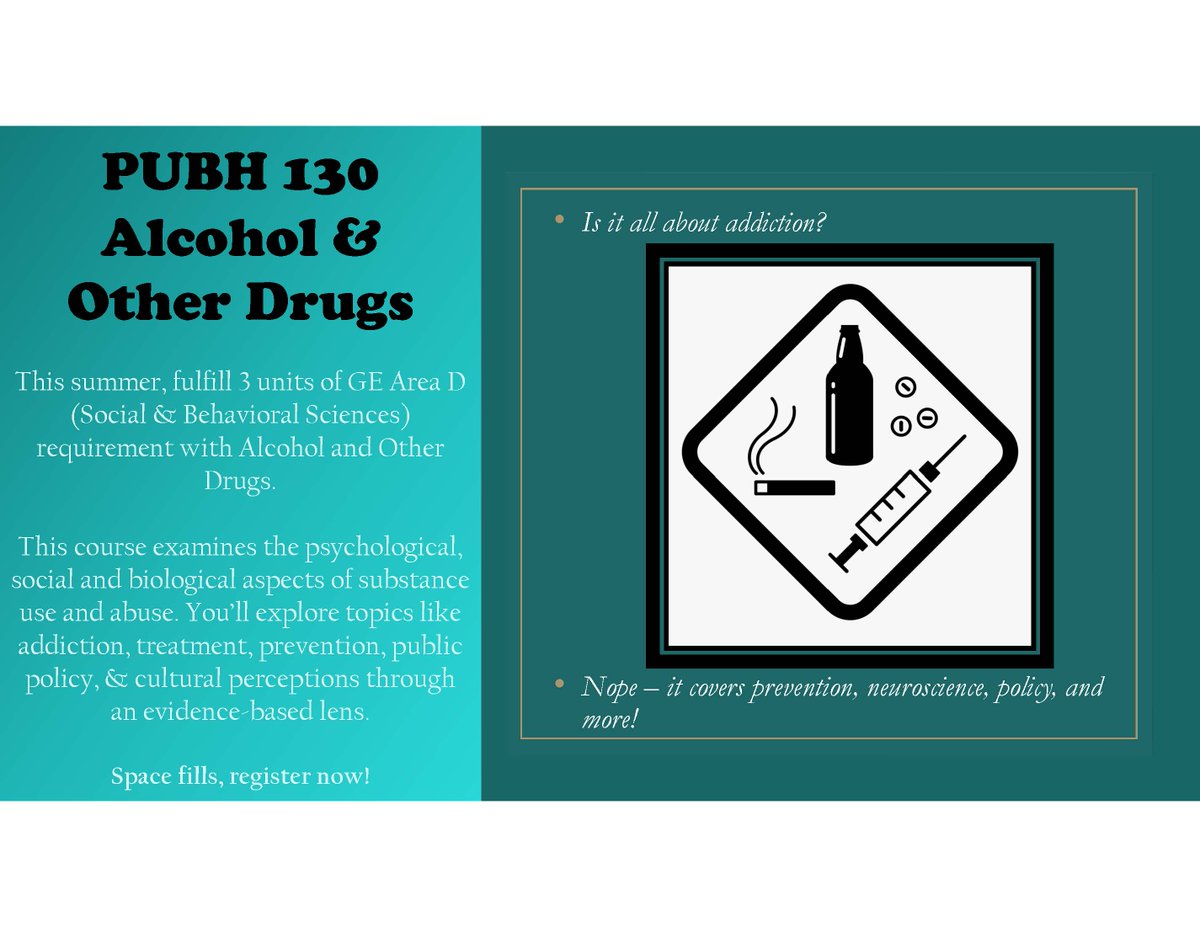 📢 Want to learn more about public health and earn credits over the summer? Enroll in PUBH 130 this Summer!
#sacstate #publichealth