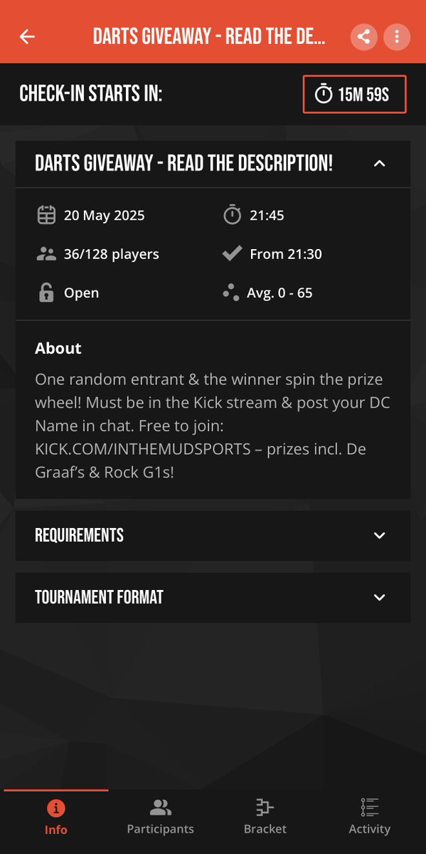 21:45 DARTS GIVEAWAY KO 🎯

<a href="/TargetDarts/">Target Darts</a> 
<a href="/DartCounter/">DartCounter</a>