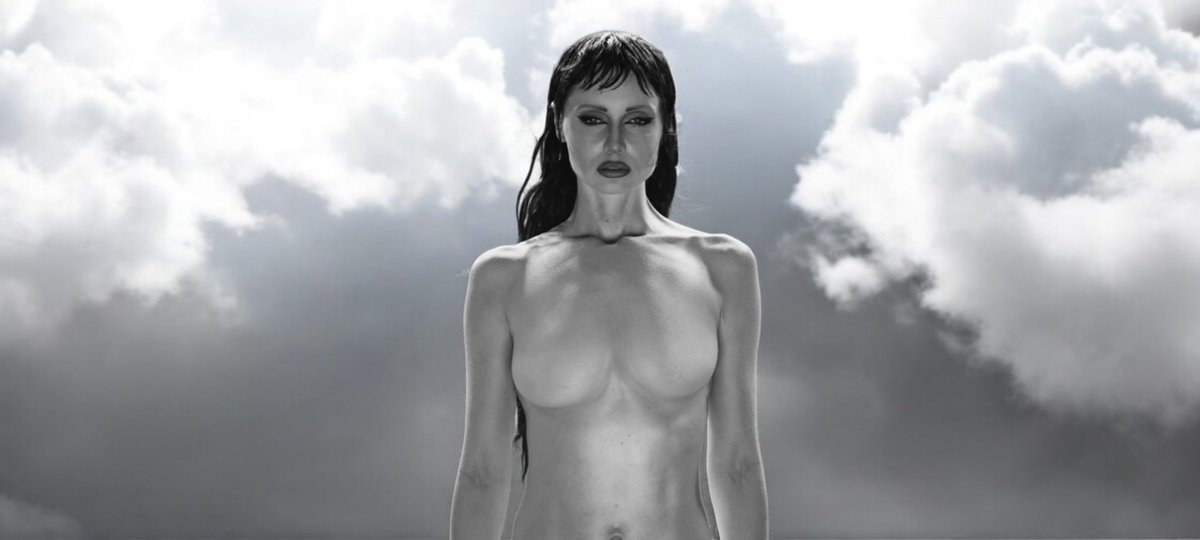 WMarilynManson's tweet photo. GOD IS A WOMAN! 
(and girlfriend of @RonnieRadke) 

Edit by @JennyferAgatha7 https://t.co/6BVNgwslUQ