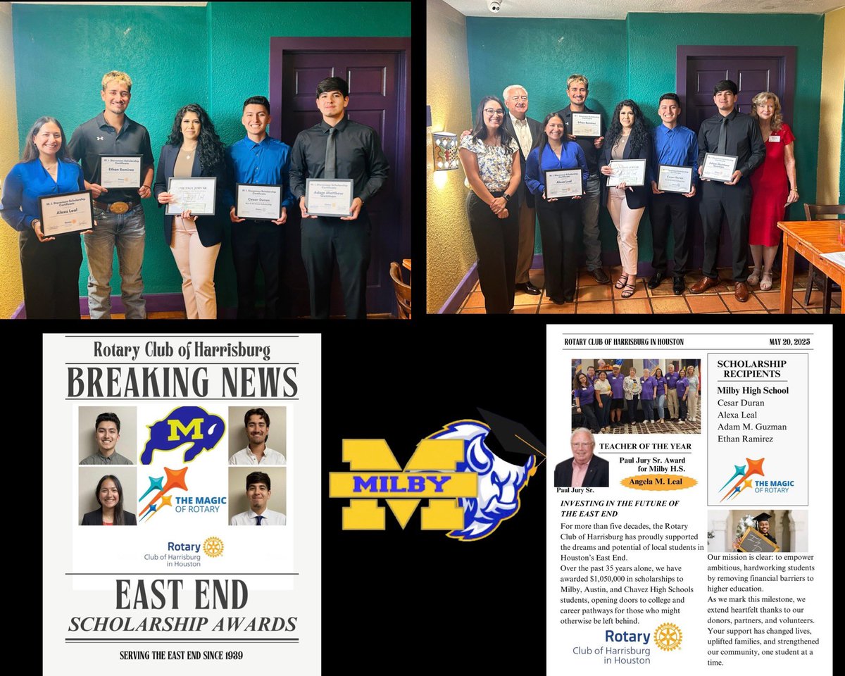 Milby Counseling Team (@milbycounseling) on Twitter photo Incredibly proud of these four students! Class of 2025 Rotary Club of Harrisburg Scholarship Recipients. <a href="/Milby_HS/">Charles Milby High School</a> <a href="/milbyclassof25/">Milby Class of 2025</a> <a href="/milbylibrary/">Milby HS Library β₯οΈππ ππ±ππ³βοΈπ¦β»οΈπ±πΆ</a> Incredibly proud of these four students! Class of 2025 Rotary Club of Harrisburg Scholarship Recipients. <a href="/Milby_HS/">Charles Milby High School</a> <a href="/milbyclassof25/">Milby Class of 2025</a> <a href="/milbylibrary/">Milby HS Library β₯οΈππ ππ±ππ³βοΈπ¦β»οΈπ±πΆ</a>