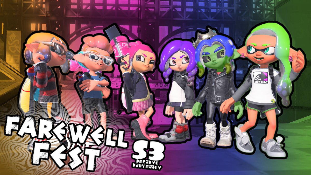 AlessioS798's tweet photo. Splatoon Little Italy is happy to announce our biggest #CustomSplatfest yet, the Farewell Fest!
Which group is the best?
Team Splat, the protagonists of my friend Peachkid's comic... or Planktons Neo, my Ink-idol OCs?
One last time, let's duke it out!
#FarewellFest https://t.co/LzZRHQbTgI