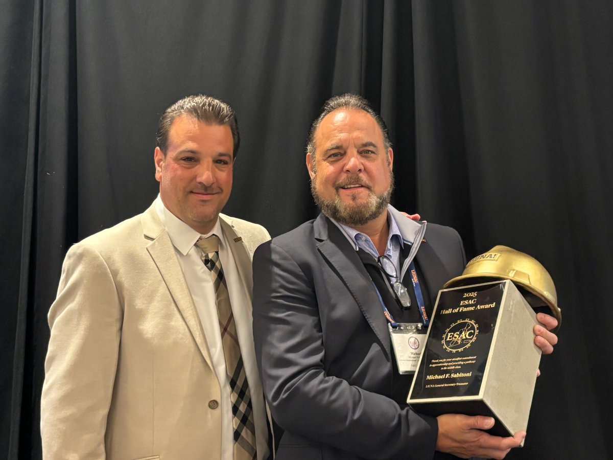 Honored to keynote the Eastern Seaboard Apprenticeship Conference—where the future of the #skilledtrades is built.

Grateful to be inducted into the 2025 ESAC Hall of Fame. #Apprenticeship isn’t just training—it’s a pathway to the Middle Class. Let’s keep building! #LIUNABuilds