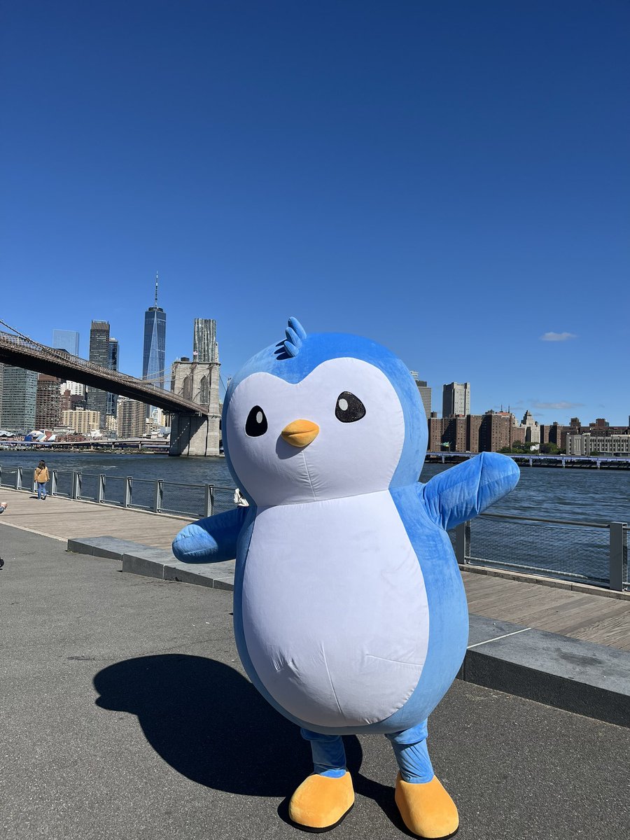 Pudgy Penguins (@pudgypenguins) on Twitter photo Pengu has landed in NYC for <a href="/SolanaConf/">Solana Accelerate ๐บ๐ธ NYC May 19-23</a>!
Find him, take a picture, and tag <a href="/pudgypenguins/">Pudgy Penguins</a> when you post it for a chance to win something special ๐ง Pengu has landed in NYC for <a href="/SolanaConf/">Solana Accelerate ๐บ๐ธ NYC May 19-23</a>!
Find him, take a picture, and tag <a href="/pudgypenguins/">Pudgy Penguins</a> when you post it for a chance to win something special ๐ง