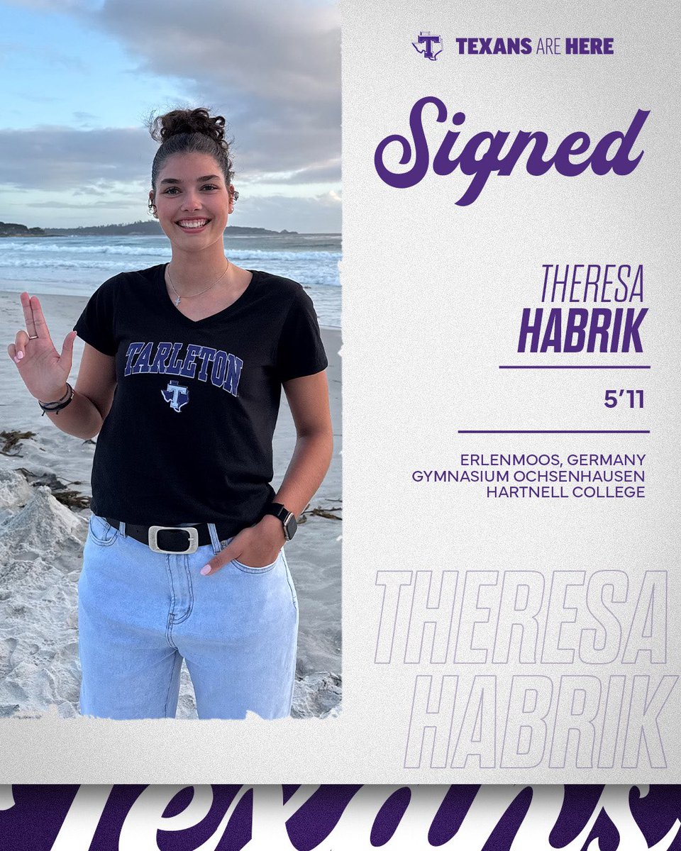 We’ve signed Theresa Habrik from Germany, who was recently the MVP for both her beach volleyball and indoor volleyball teams! ⭐️

Story: tinyurl.com/29wnv3hr