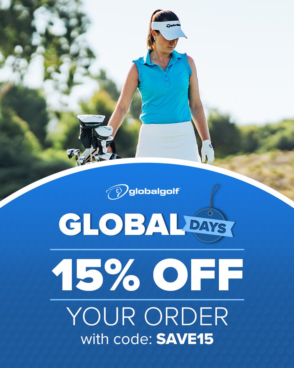 GlobalDays are HERE! 🥳

Upgrade your game or stock up on all your golf essentials for your next round! 🏌️‍♂️ Receive 15% OFF your order with code: SAVE15

Shop now at GlobalGolf.com! 👀

New PING, Titleist, FootJoy, and other restrictions may apply. Offer Expires 5/26/25.